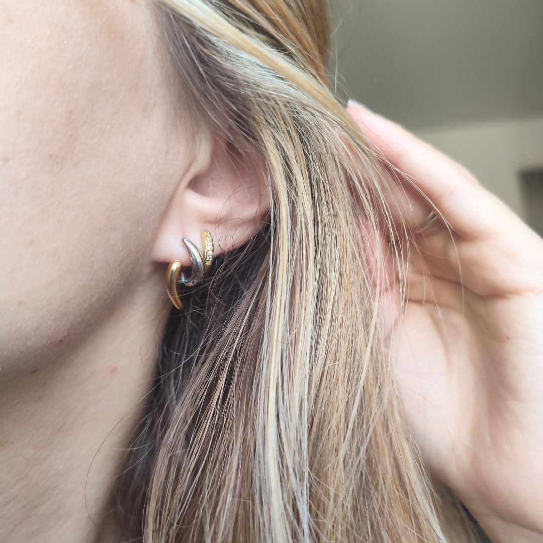 Boucles d'oreilles Entrelacs Duo 2 Boucles d'oreilles Entrelacs Duo – Image 2