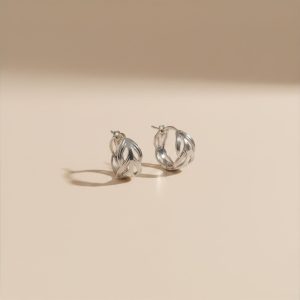 Boucles d'oreilles Argent Tressé