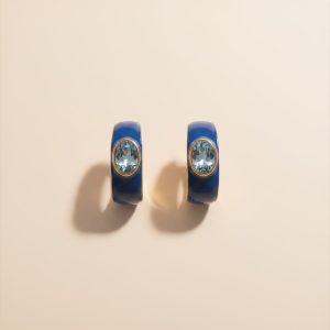 boucles d'oreilles Azuréa bleue