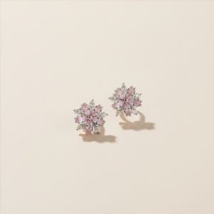 boucles d'oreilles florine rose