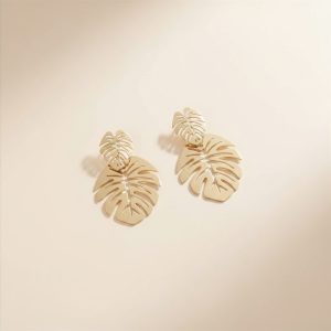 boucles d'oreilles palma dorées