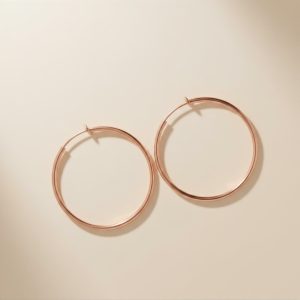 Créoles Élégance – Rose Gold