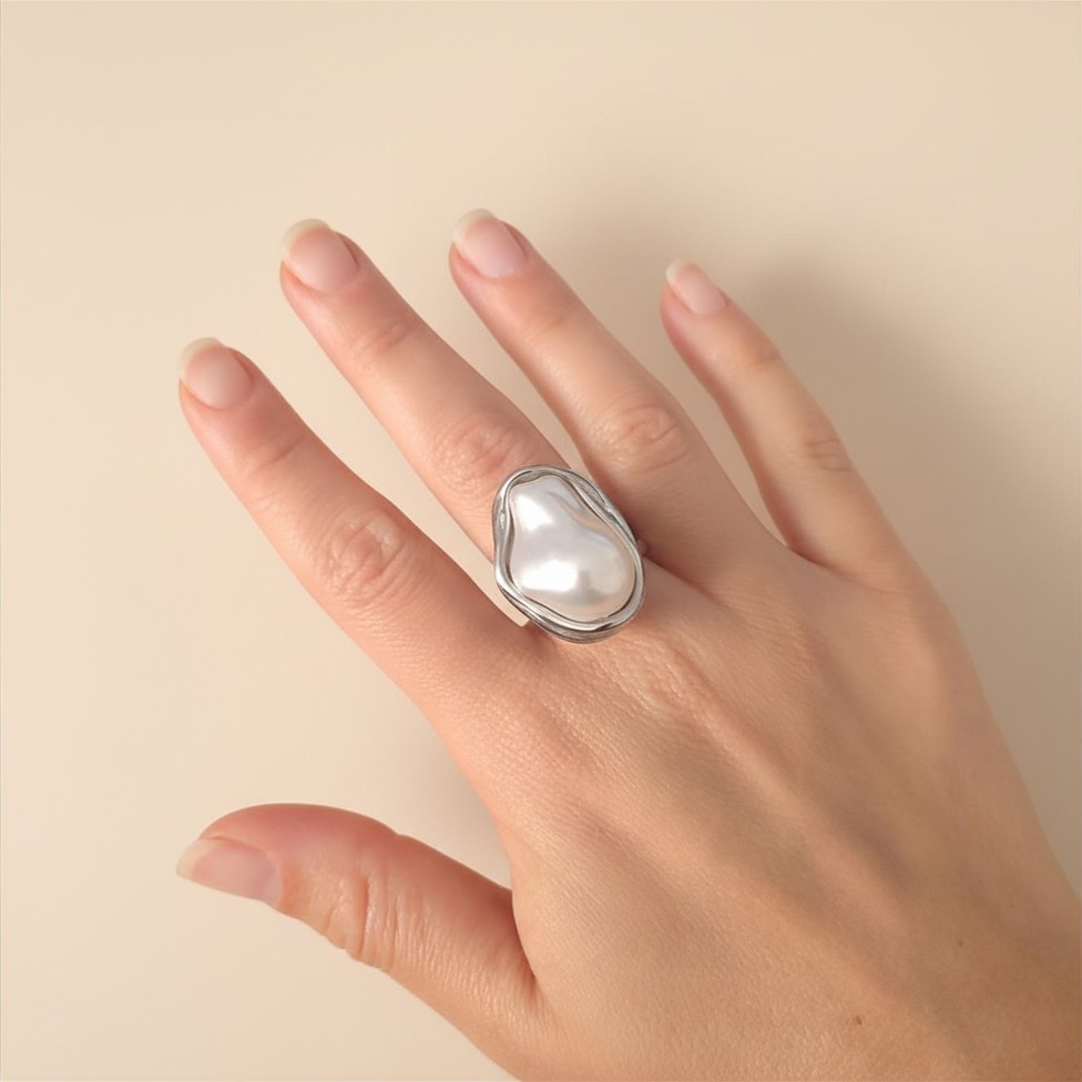 Bague Perla 2 Bague Perla portée