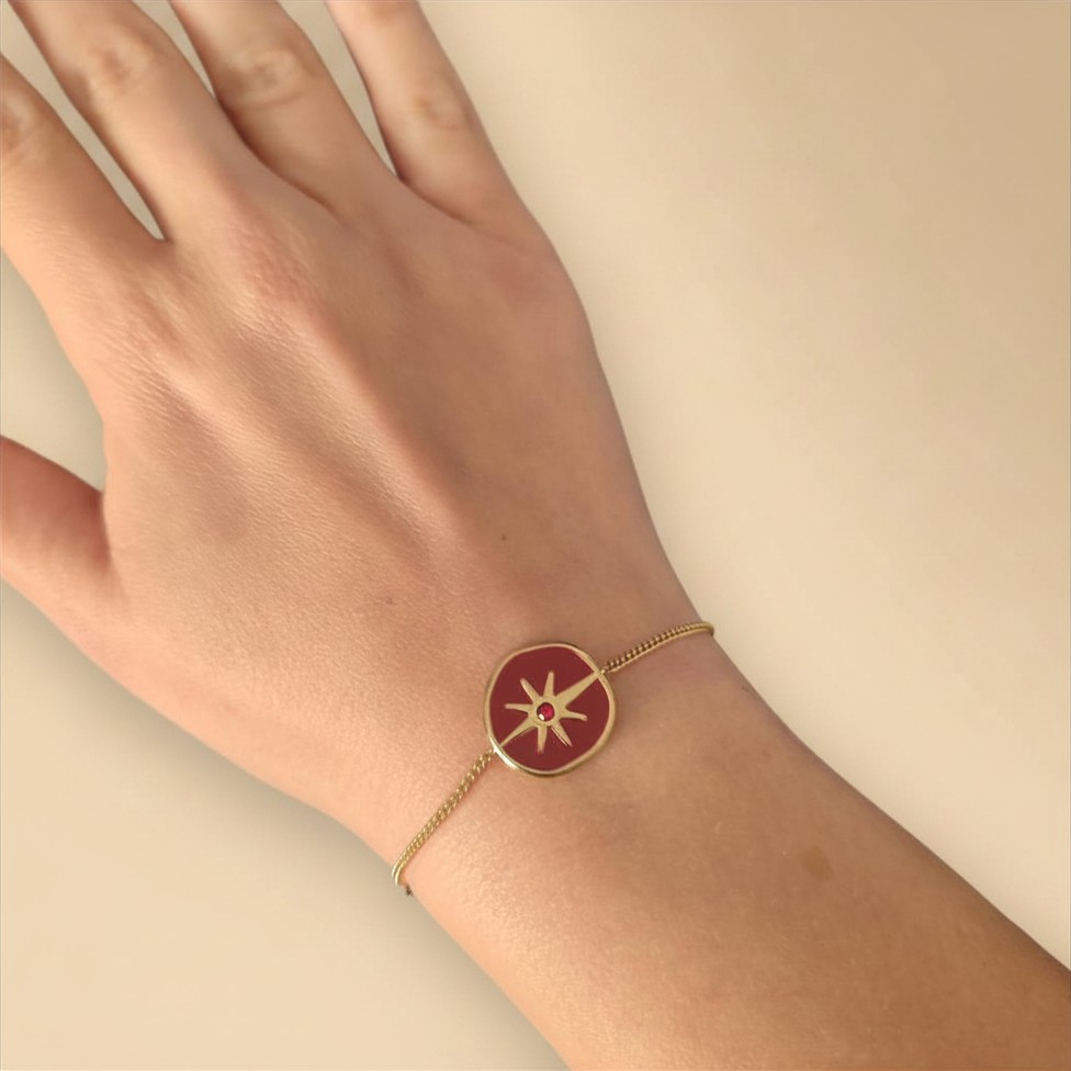 Bracelet Astra Rouge 2 Bracelet Astra Rouge porté