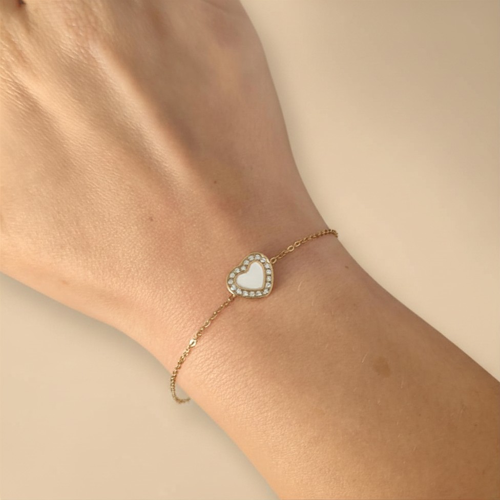 Bracelet Cœur Lumineux 2 Bracelet Cœur Lumineux porté