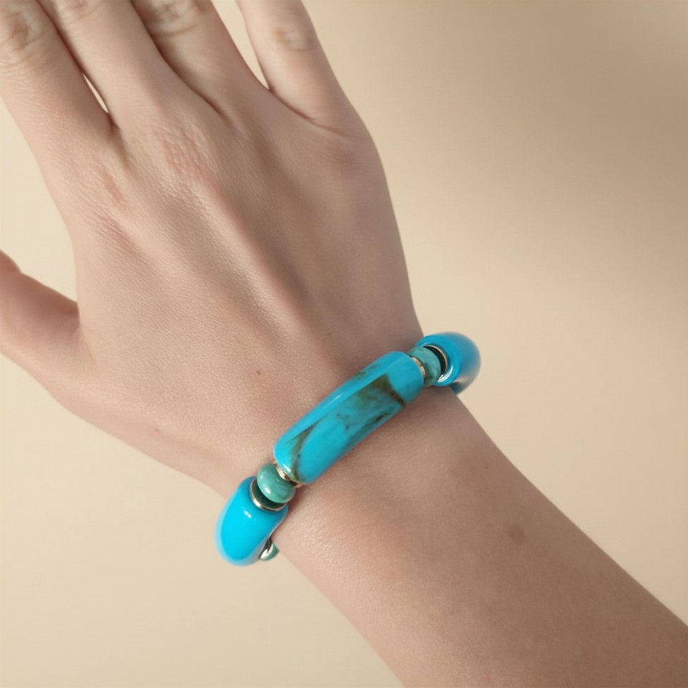 Bracelet Laguna Turquoise 2 Bracelet Laguna Turquoise porté
