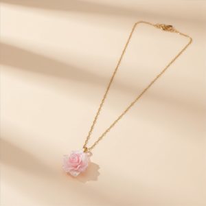 Collier Rose Éternelle
