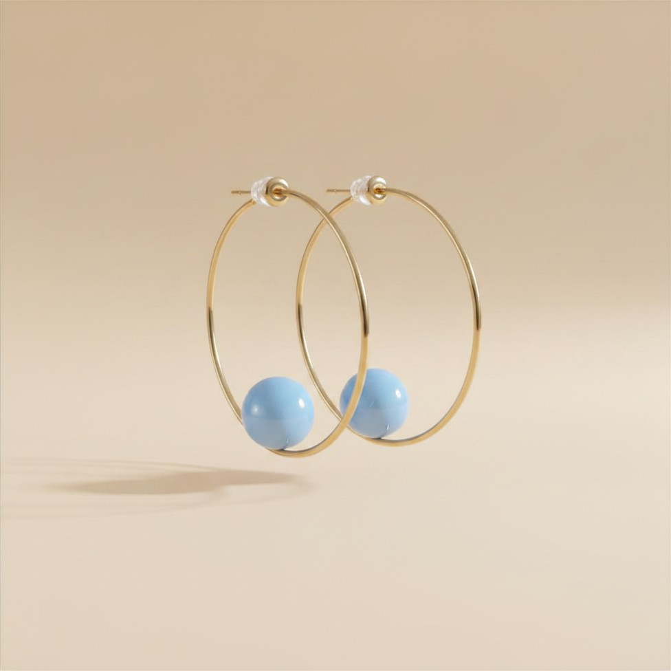 Boucles d'oreilles Azuréline 2 Boucles d'oreilles Azuréline