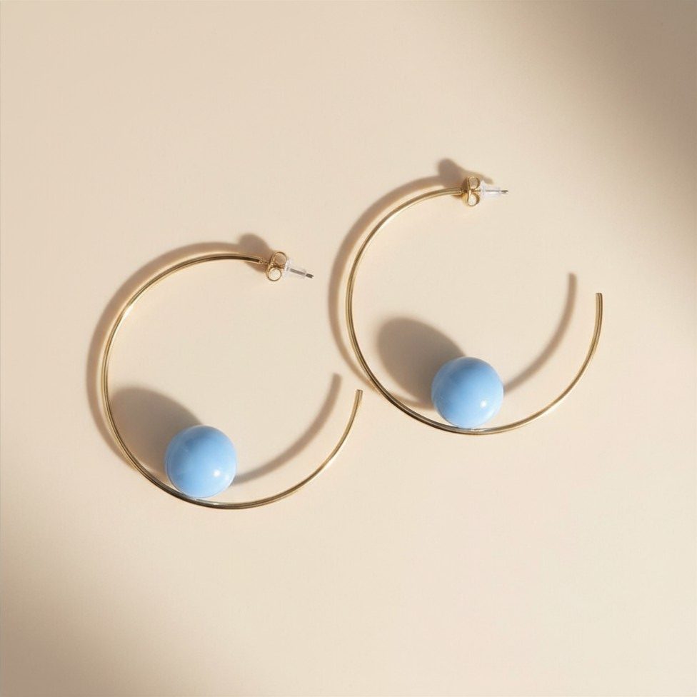Boucles d'oreilles Azuréline 1 Boucles d'oreilles Azuréline