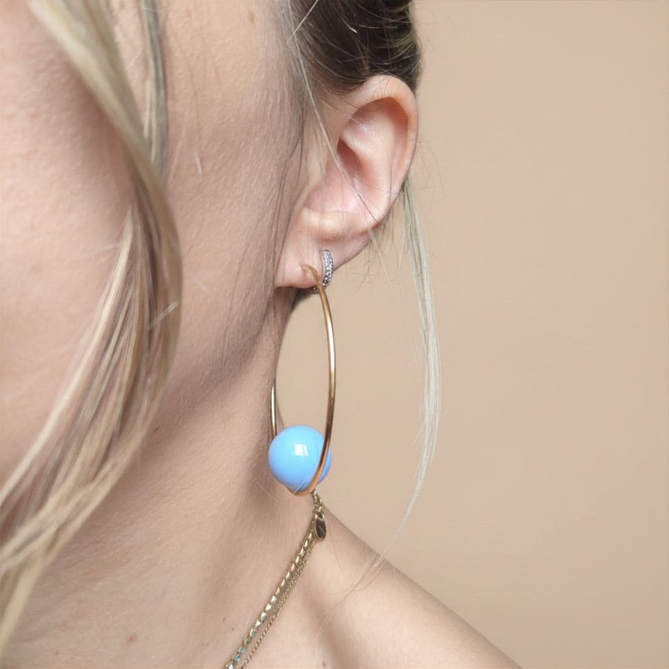 Boucles d'oreilles Azuréline 3 Boucles d'oreilles Azuréline