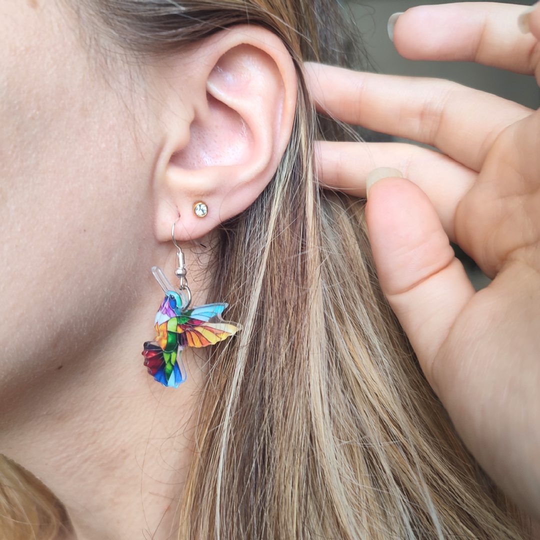 Boucles d'oreilles Colibri 2 Boucles d'oreilles Colibri – Image 2