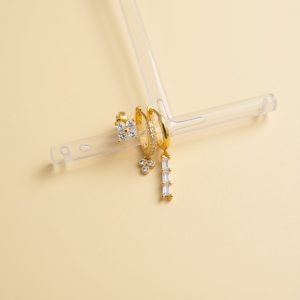 Trio de boucles d'oreilles Élise