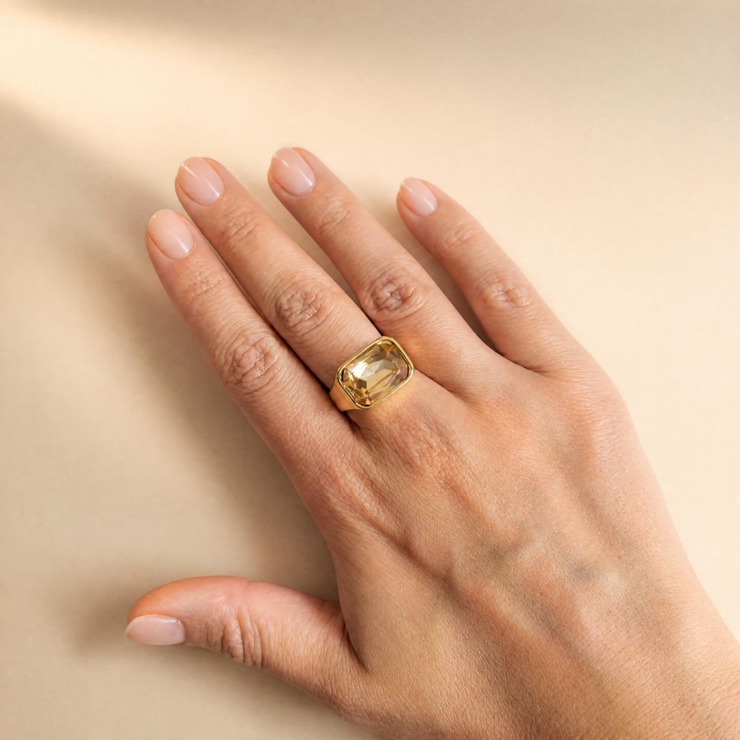 Bague chevalière Soléna 2 Bague chevalière Soléna – Image 2
