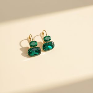 Boucles d’oreilles Émeraude